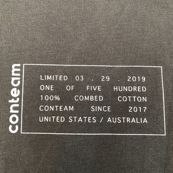 Ascolour Classic Graphic Casual Crew Neck Short Sleeve Cotton T Shirt Gray Sz M - Picture 2 of 12